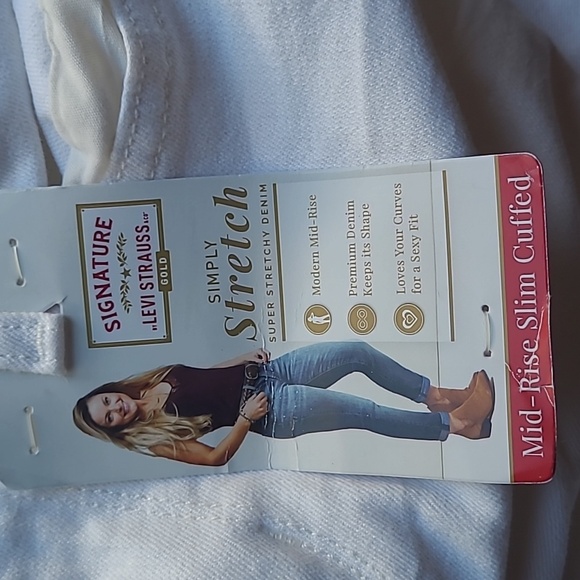 NWT Levi Strauss white jeans, size 6 - Picture 4 of 5
